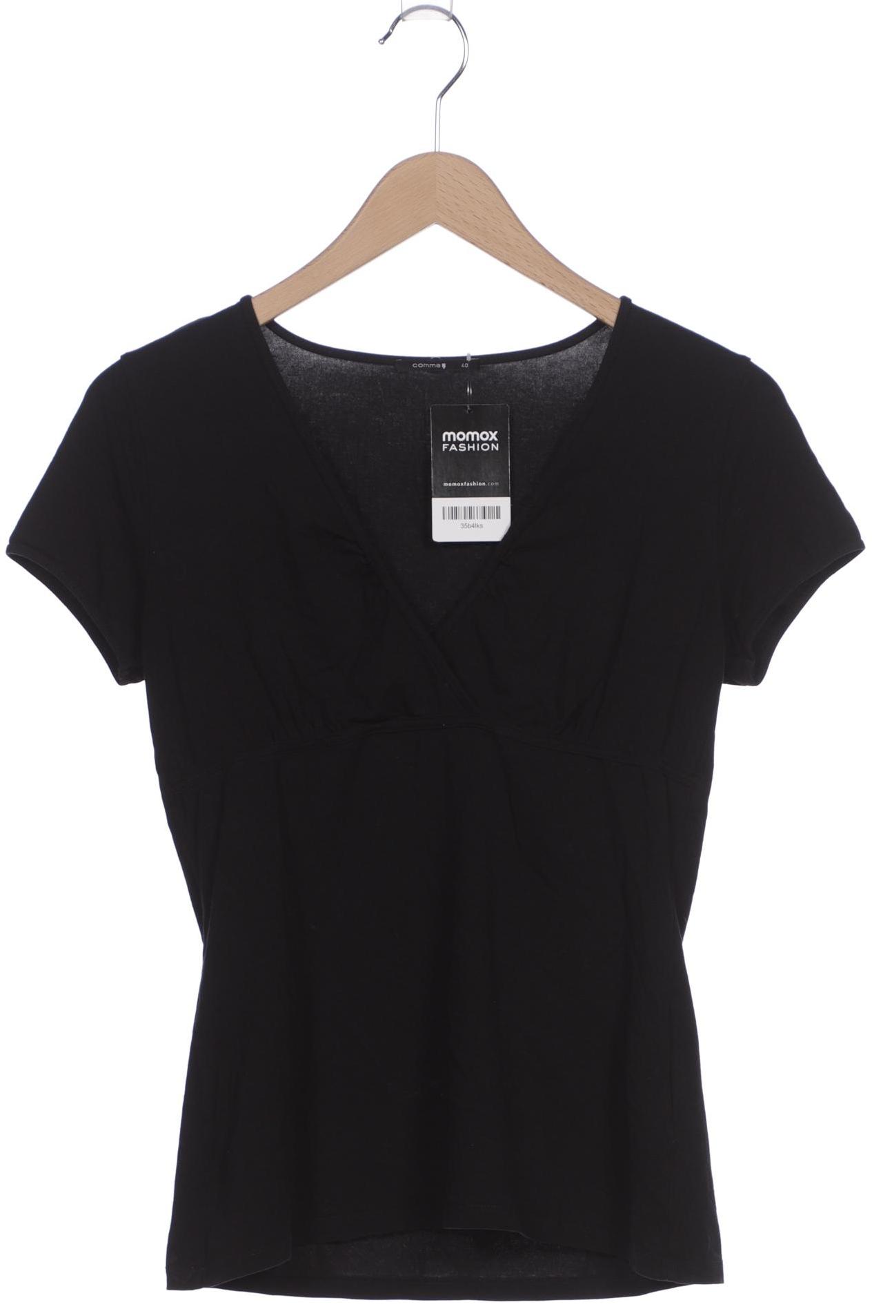 

Comma Damen T-Shirt, schwarz, Gr. 40