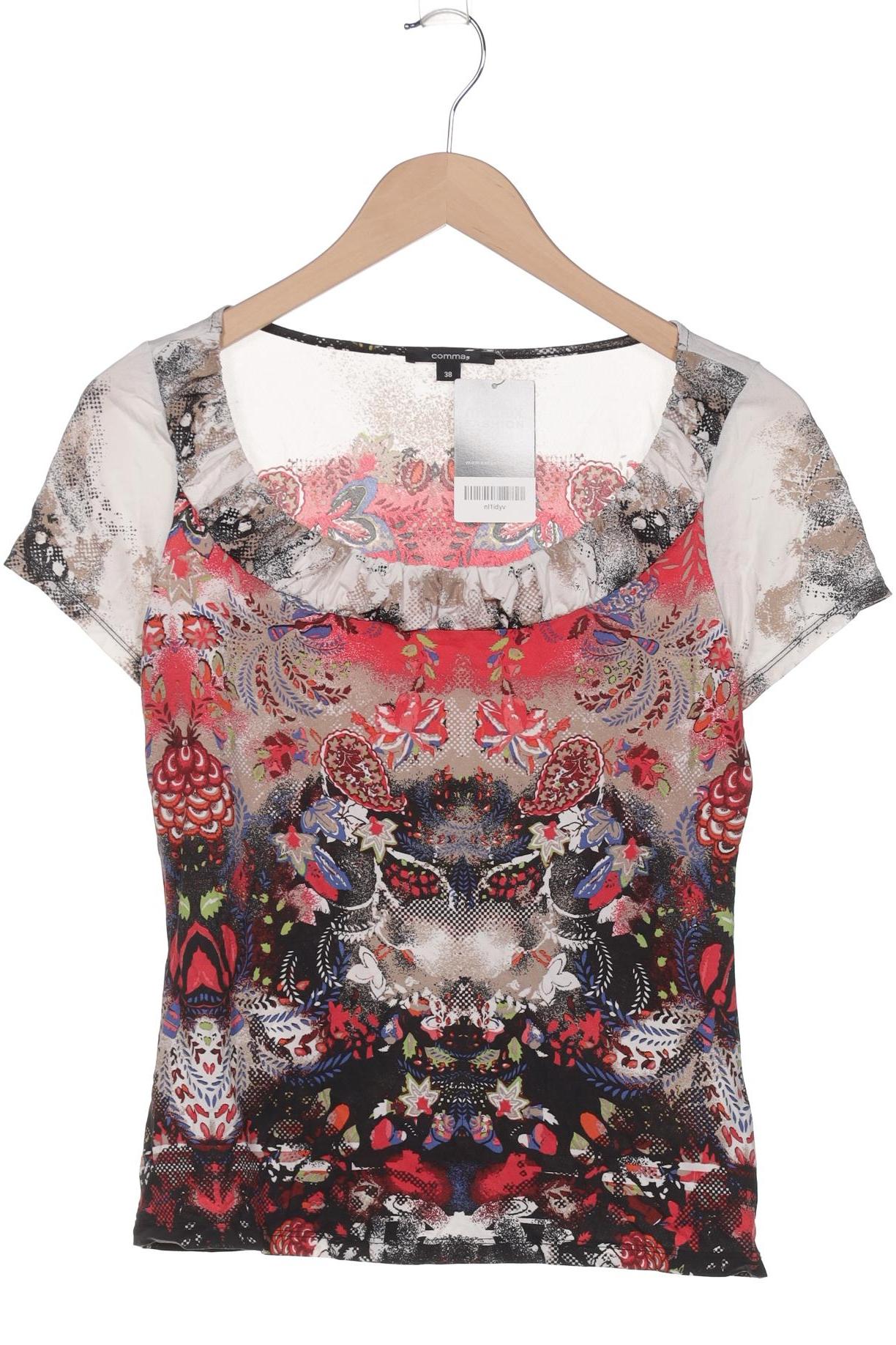 

Comma Damen T-Shirt, mehrfarbig, Gr. 38