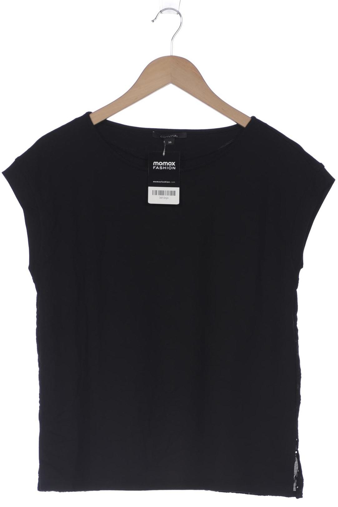 

Comma Damen T-Shirt, schwarz, Gr. 36