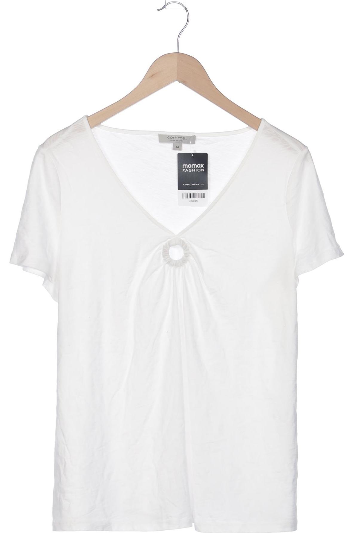 

Comma Damen T-Shirt, weiß, Gr. 44