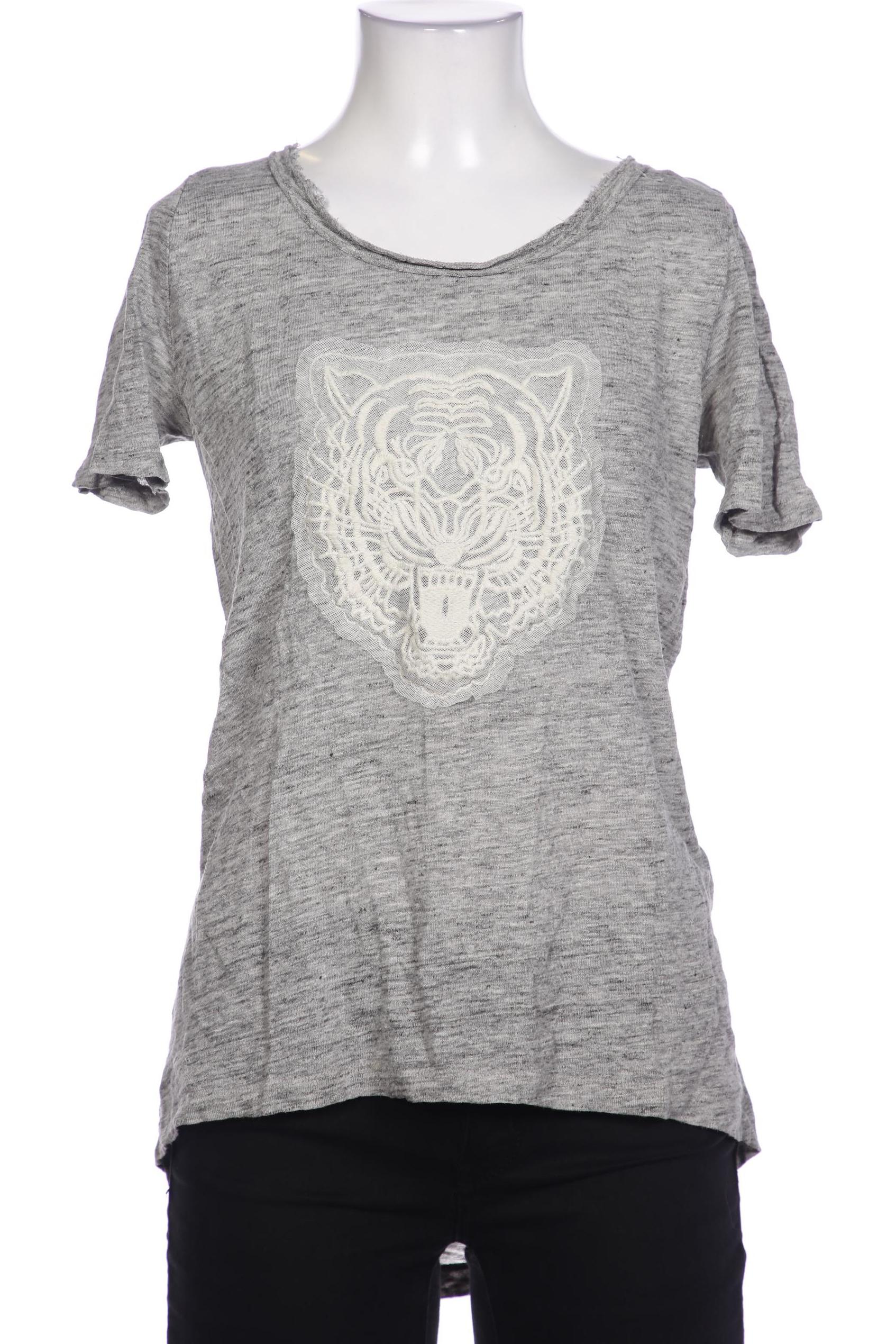 

Comma Damen T-Shirt, grau, Gr. 36