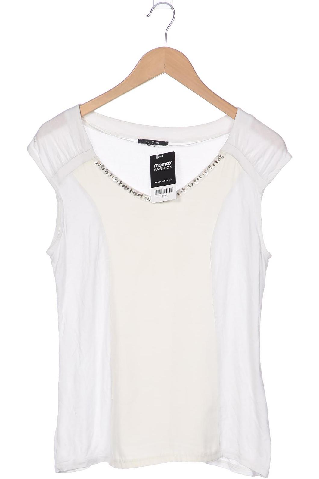 

Comma Damen T-Shirt, weiß, Gr. 38