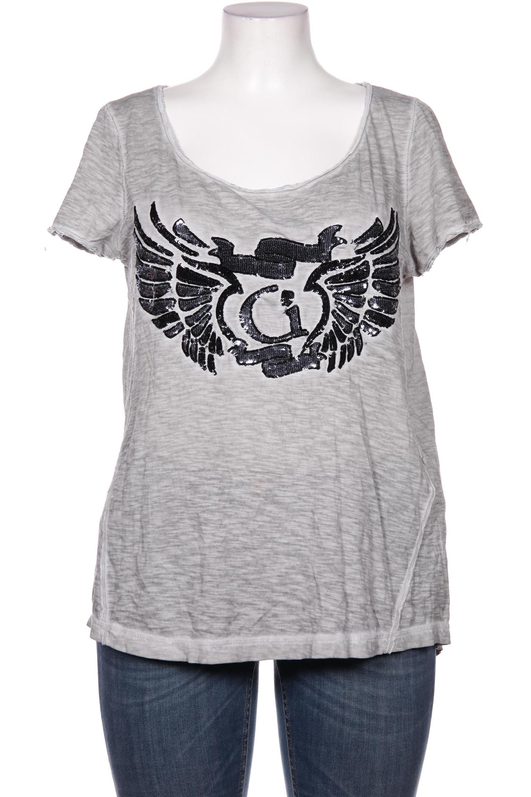 

Comma Damen T-Shirt, grau, Gr. 42