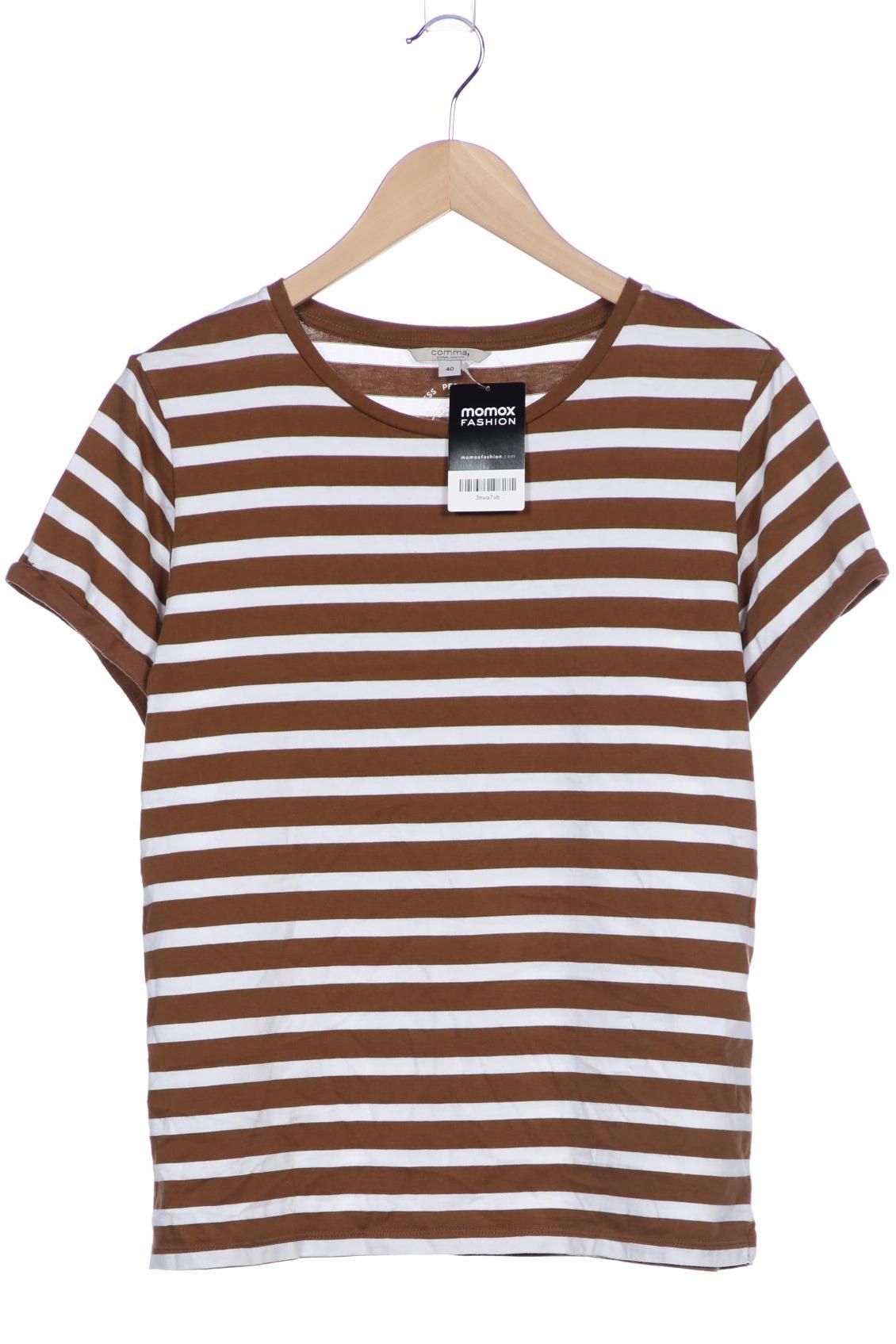 

Comma Damen T-Shirt, braun, Gr. 40