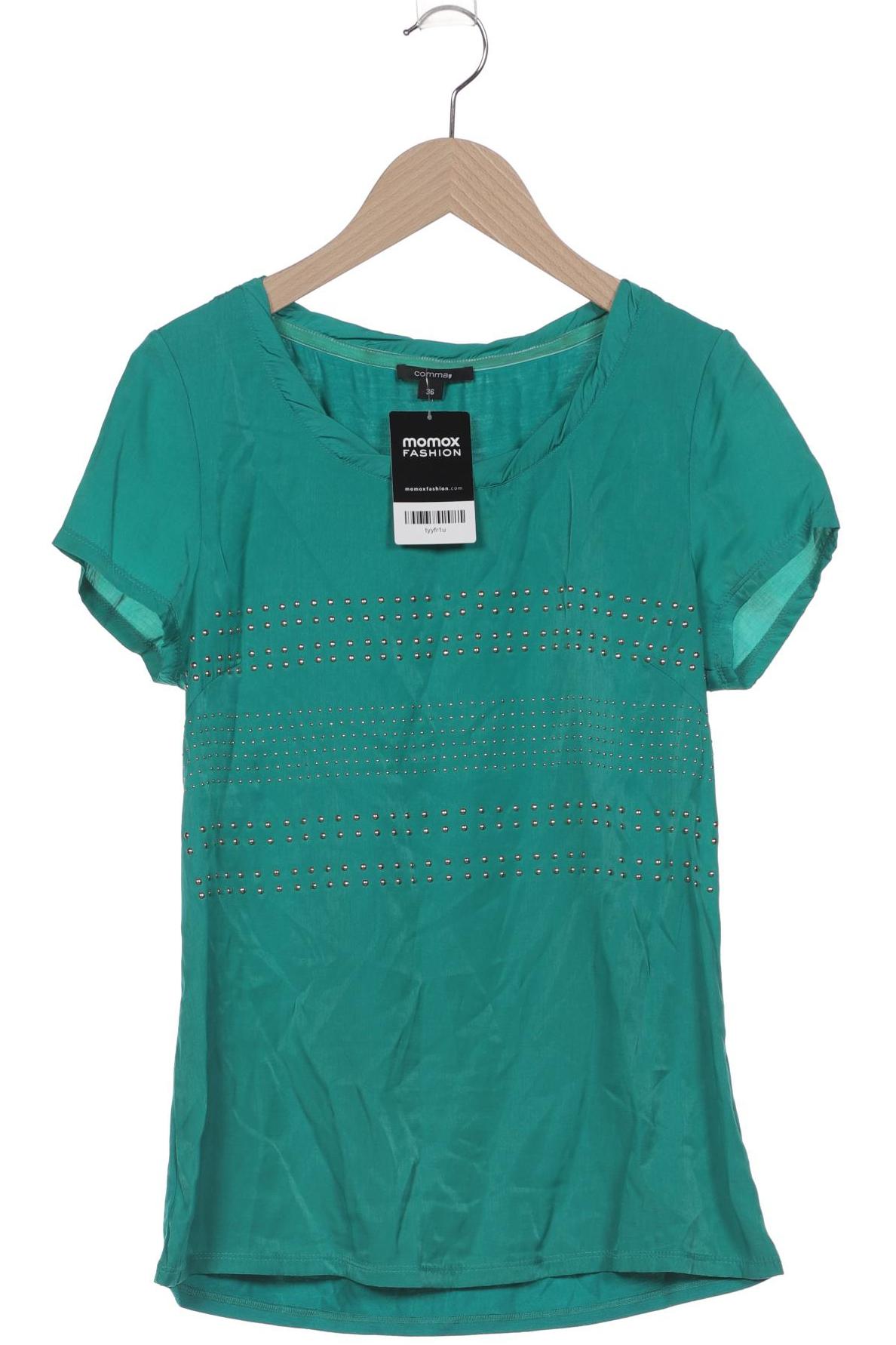 

Comma Damen T-Shirt, grün, Gr. 36