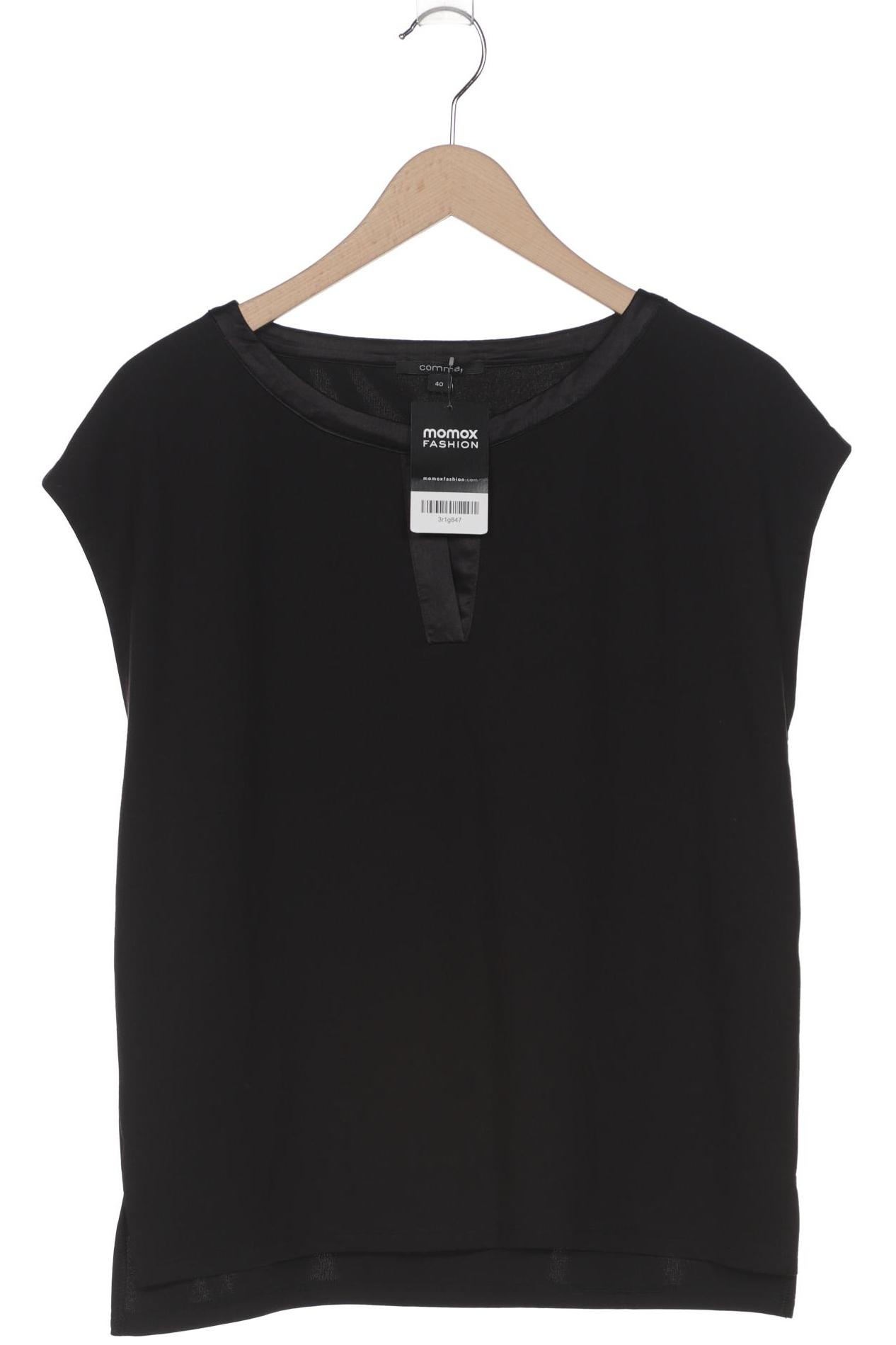 

Comma Damen T-Shirt, schwarz, Gr. 40
