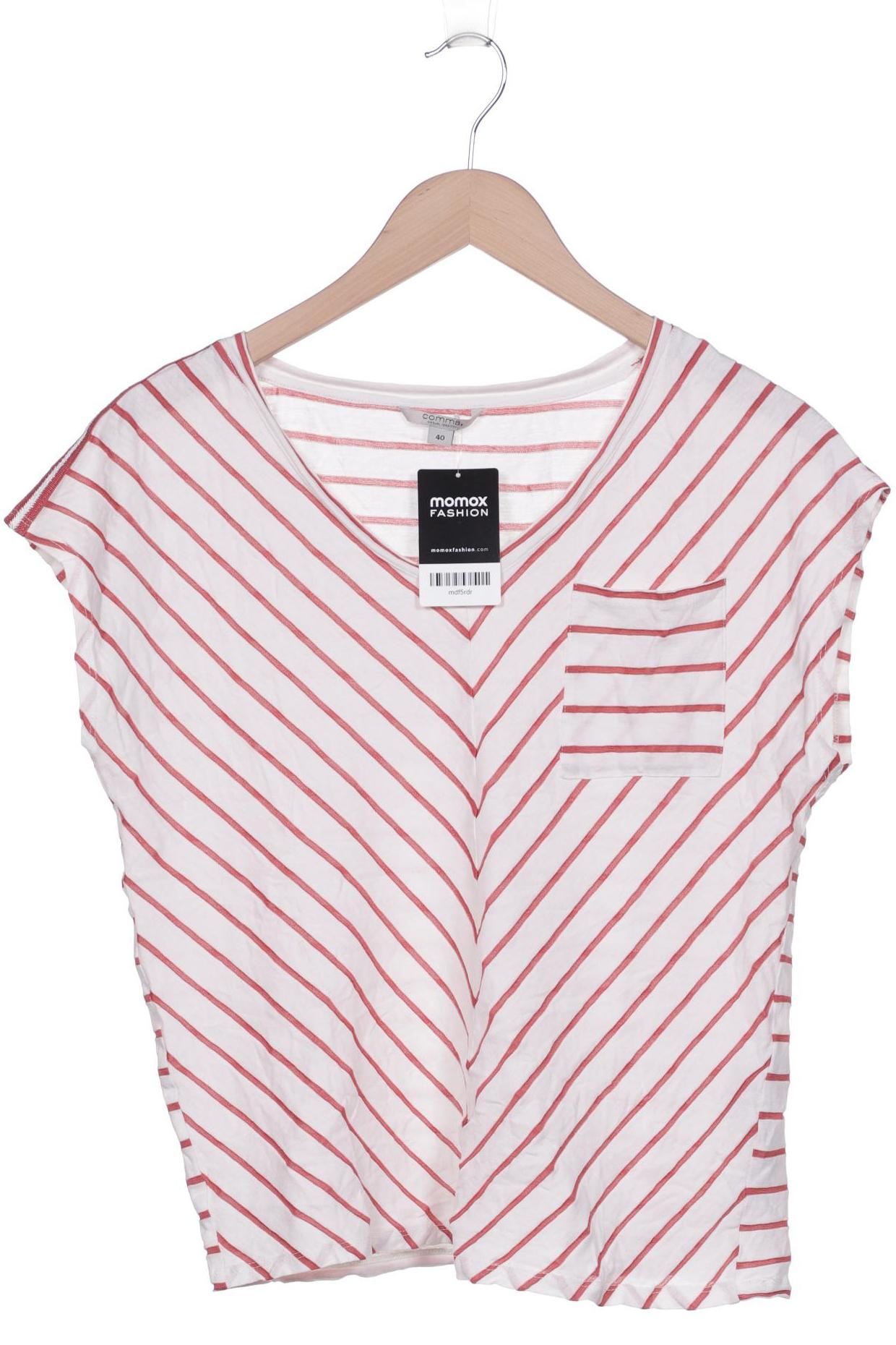

Comma Damen T-Shirt, weiß