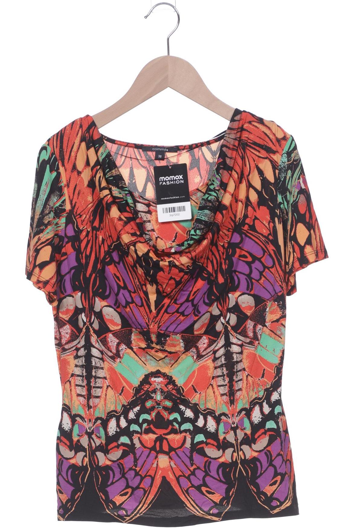 

Comma Damen T-Shirt, mehrfarbig, Gr. 38