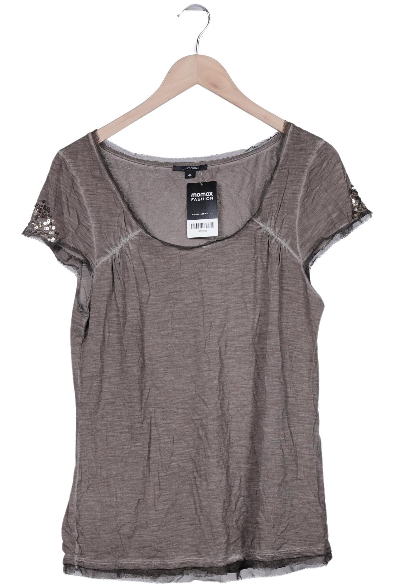 

Comma Damen T-Shirt, grau, Gr. 44