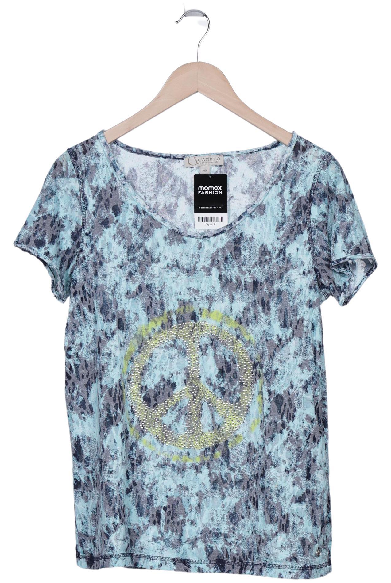 

Comma Damen T-Shirt, türkis, Gr. 40