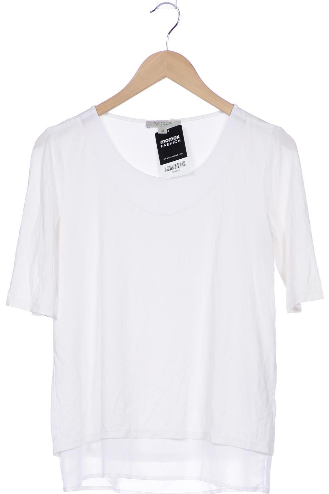

Comma Damen T-Shirt, weiß, Gr. 34