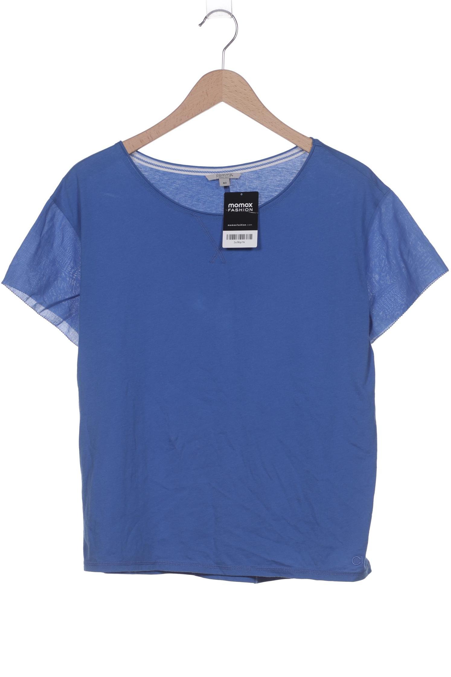 

Comma Damen T-Shirt, blau, Gr. 40