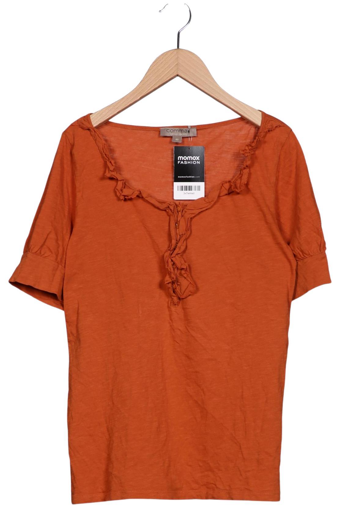 

Comma Damen T-Shirt, orange, Gr. 40