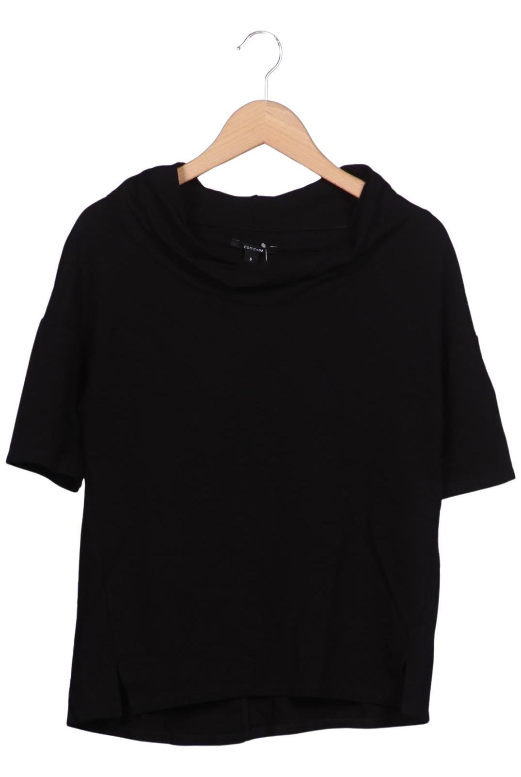

Comma Damen T-Shirt, schwarz, Gr. 36