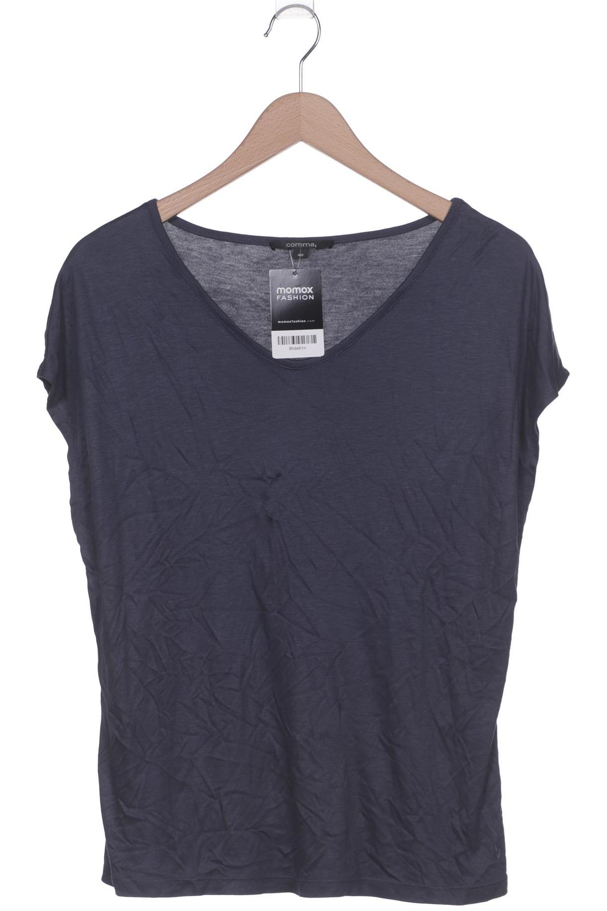 

Comma Damen T-Shirt, marineblau, Gr. 40