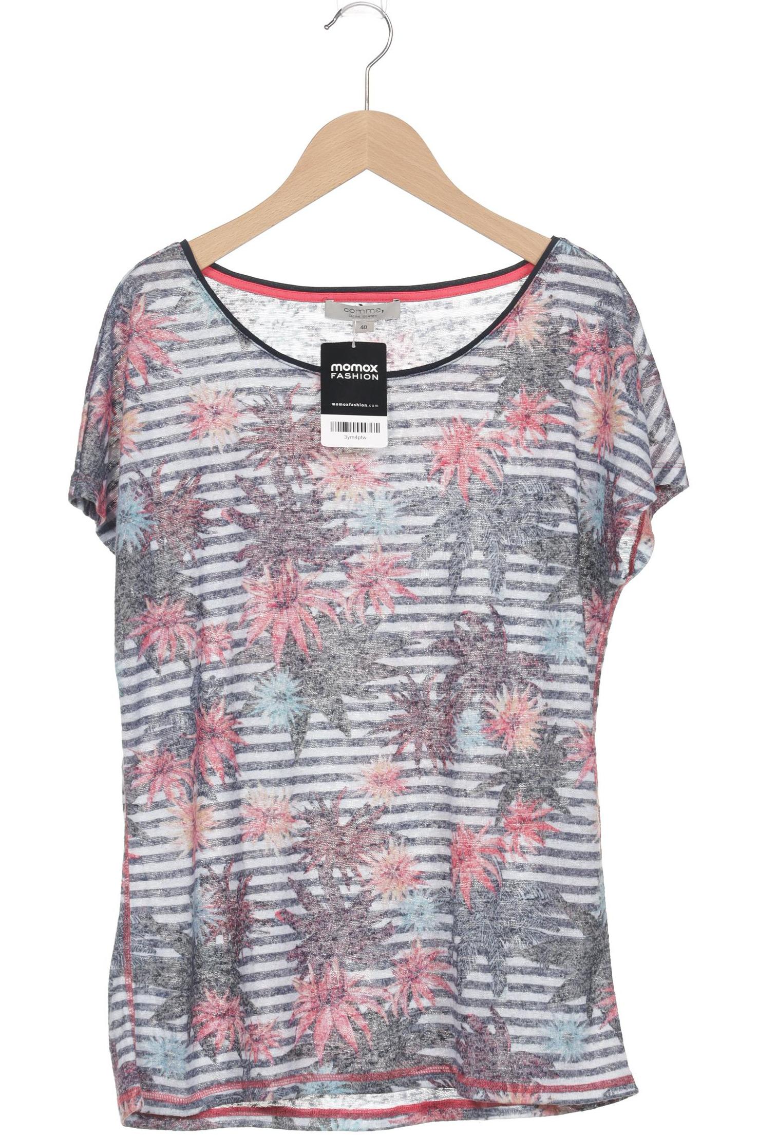 

Comma Damen T-Shirt, marineblau, Gr. 40