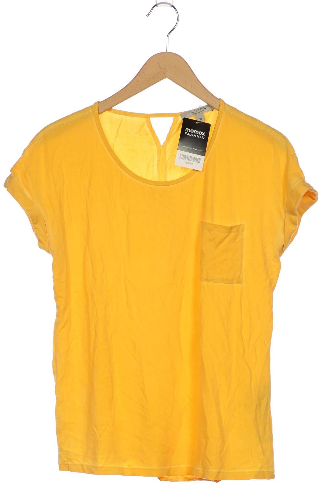 

Comma Damen T-Shirt, gelb, Gr. 38