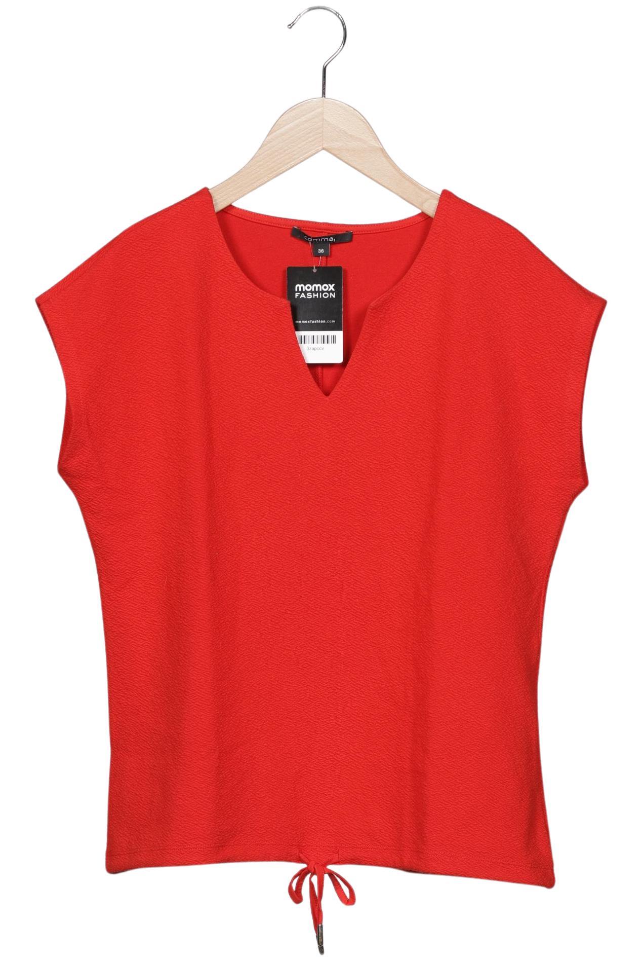 

Comma Damen T-Shirt, rot, Gr. 36