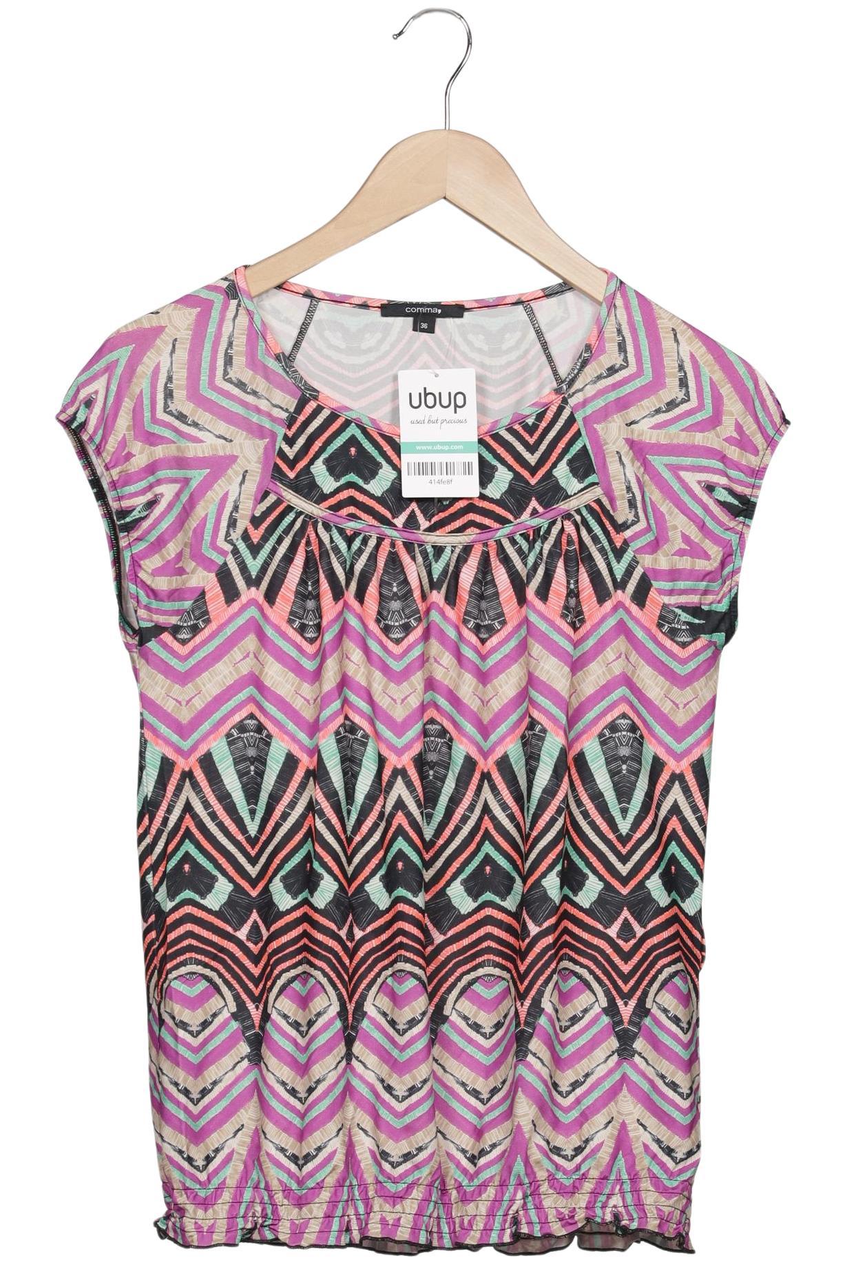 

Comma Damen T-Shirt, mehrfarbig, Gr. 36