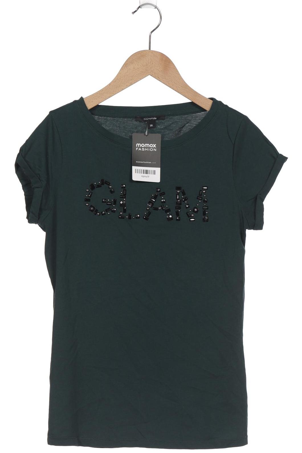 

Comma Damen T-Shirt, grün, Gr. 38