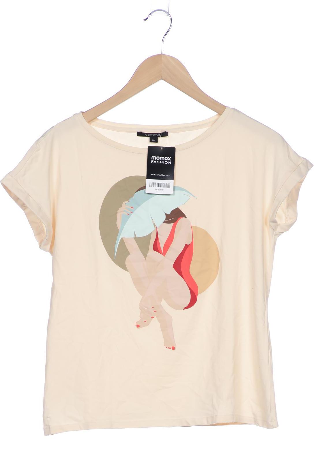 

Comma Damen T-Shirt, beige, Gr. 38