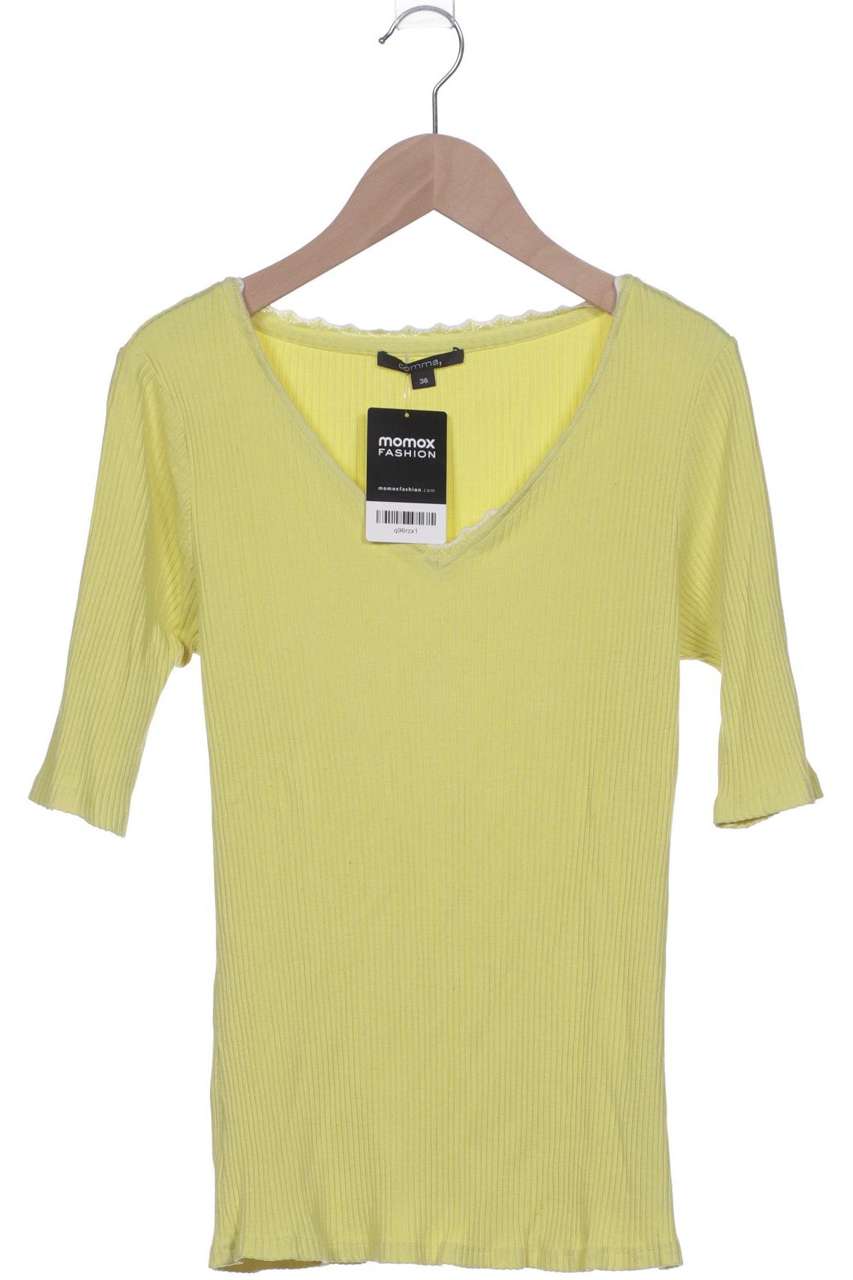 

Comma Damen T-Shirt, gelb, Gr. 36