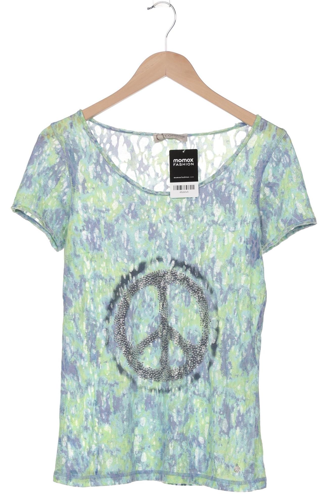 

Comma Damen T-Shirt, mehrfarbig, Gr. 34