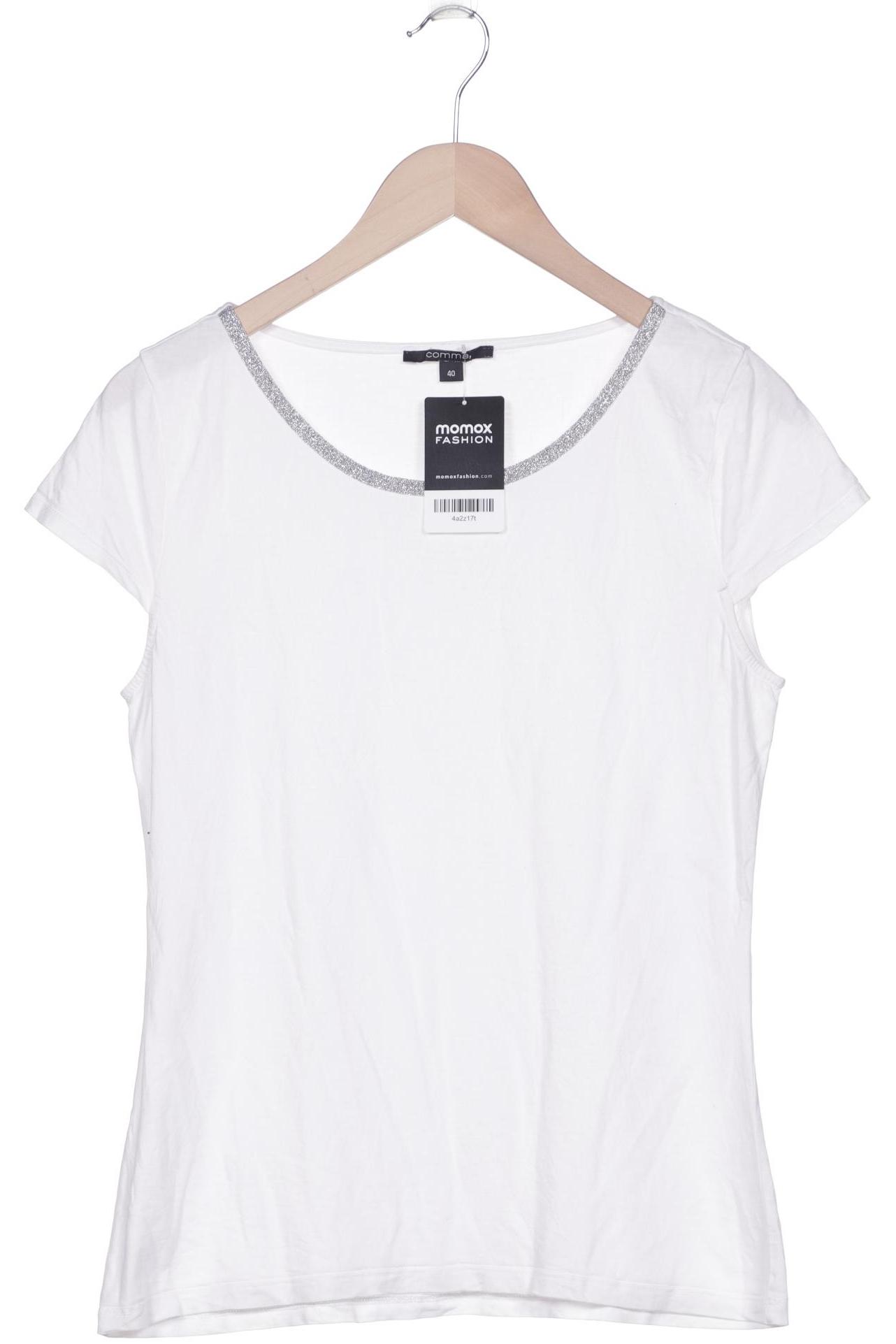 

Comma Damen T-Shirt, weiß