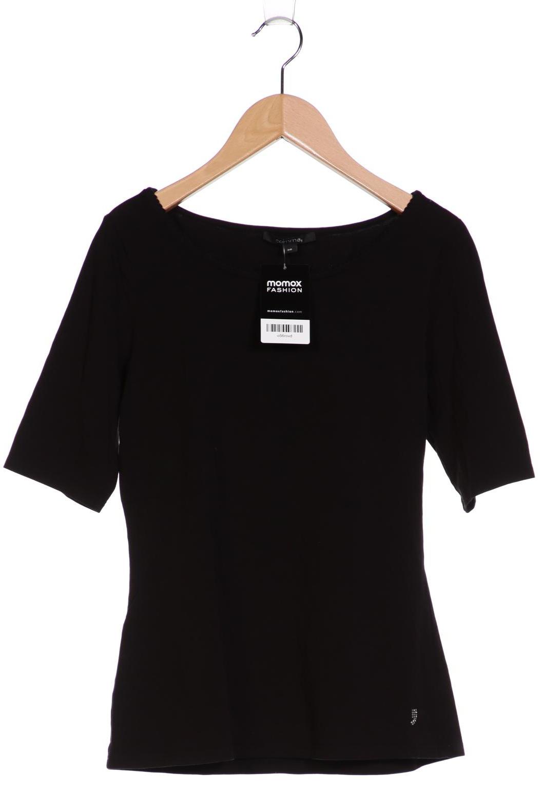 

Comma Damen T-Shirt, schwarz, Gr. 36