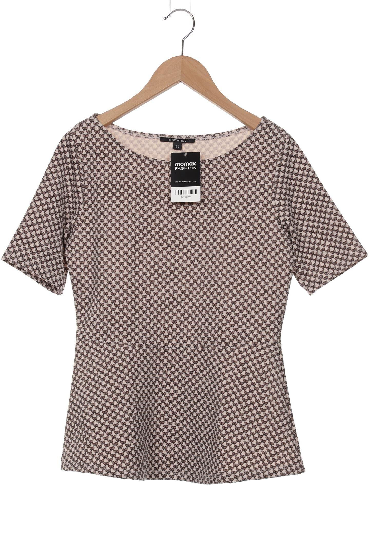 

Comma Damen T-Shirt, beige, Gr. 36