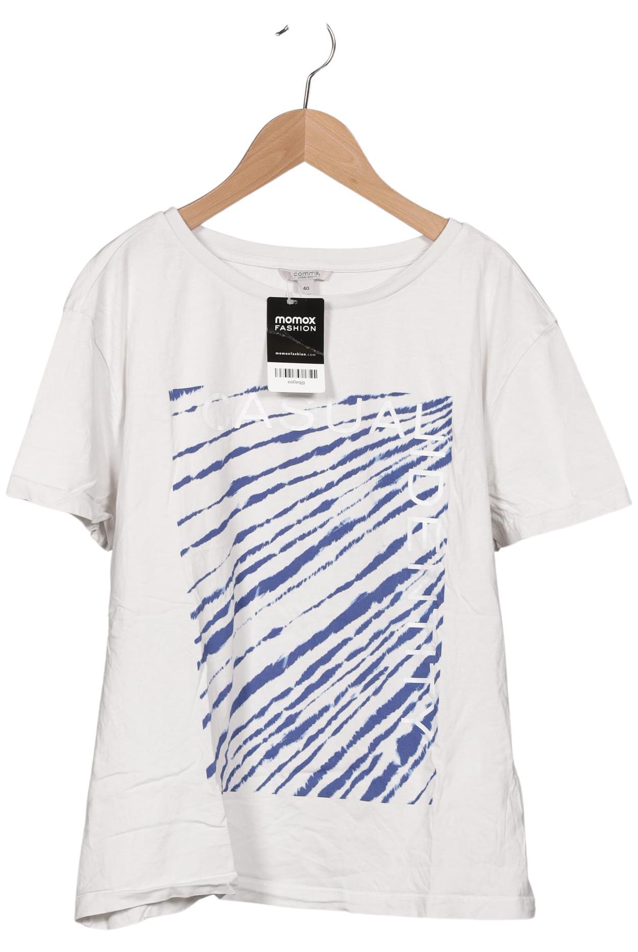 

Comma Damen T-Shirt, weiß, Gr. 40