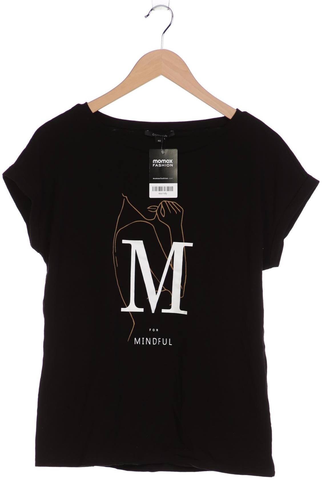 

Comma Damen T-Shirt, schwarz, Gr. 40