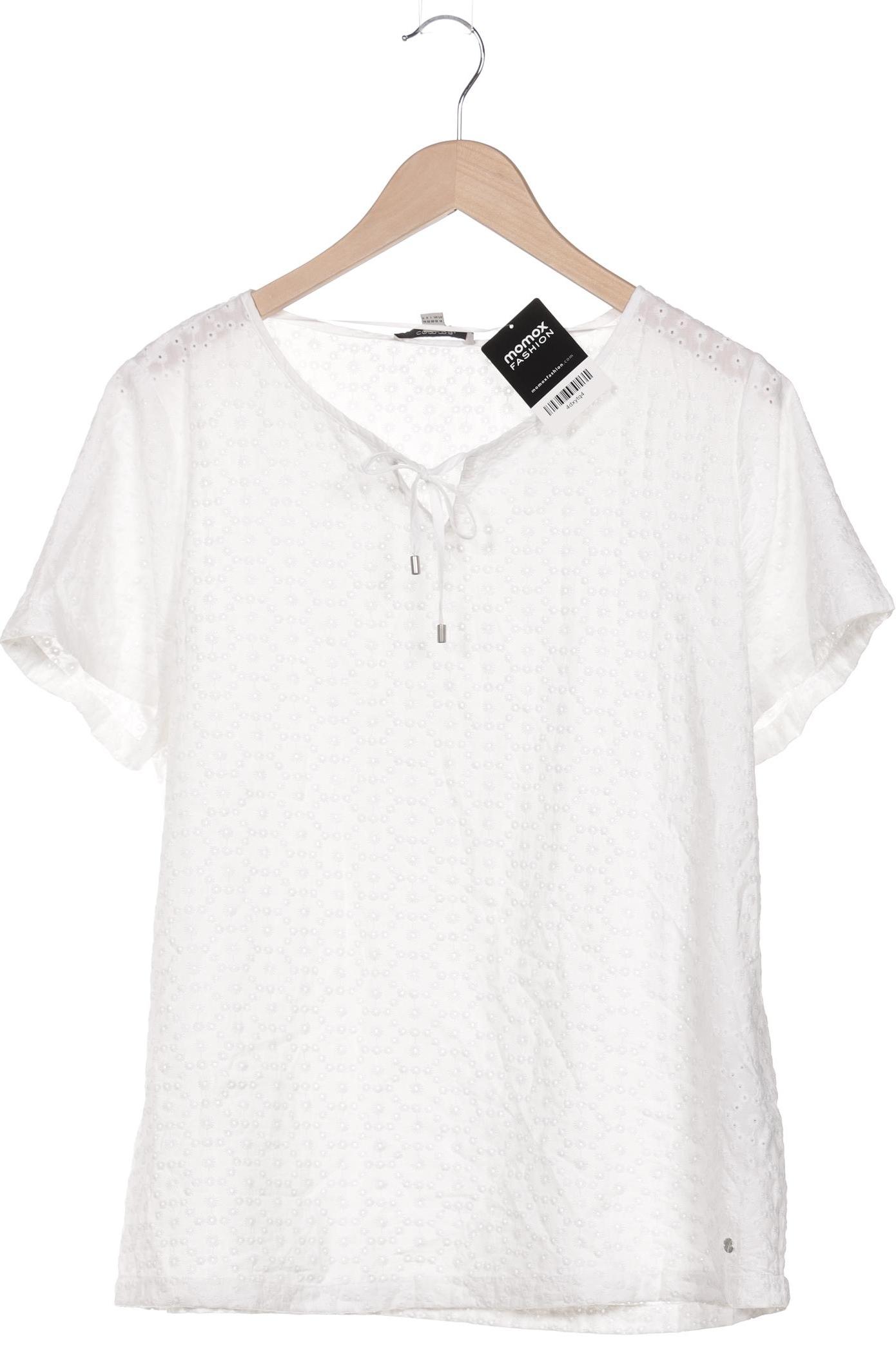

Comma Damen T-Shirt, weiß, Gr. 44