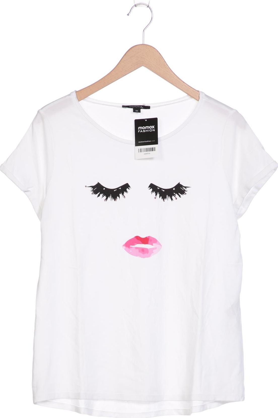 

Comma Damen T-Shirt, weiß