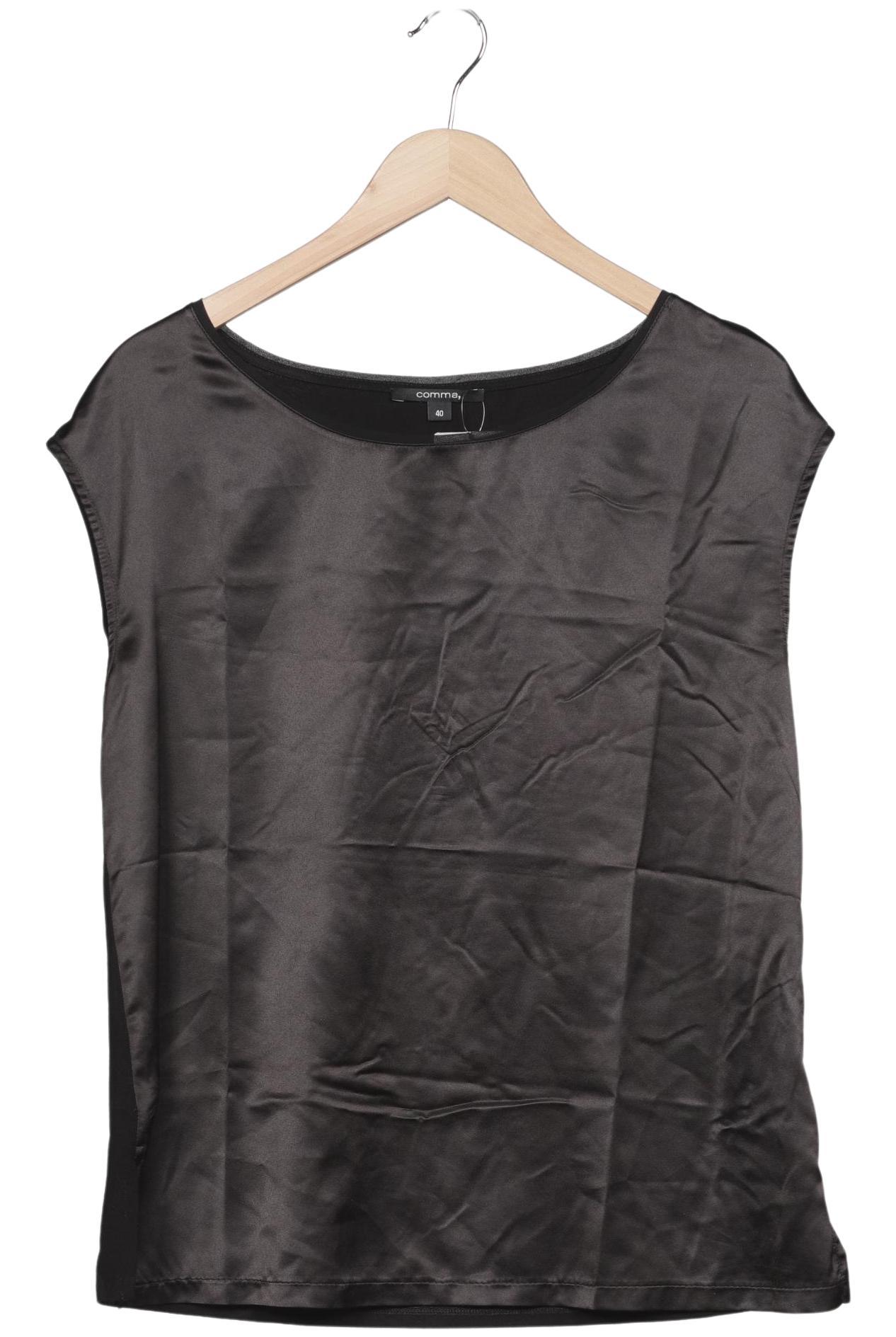 

Comma Damen T-Shirt, schwarz, Gr. 40