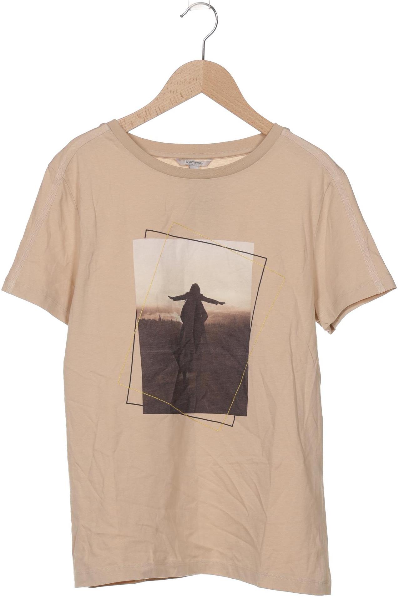 

Comma Damen T-Shirt, beige, Gr. 36