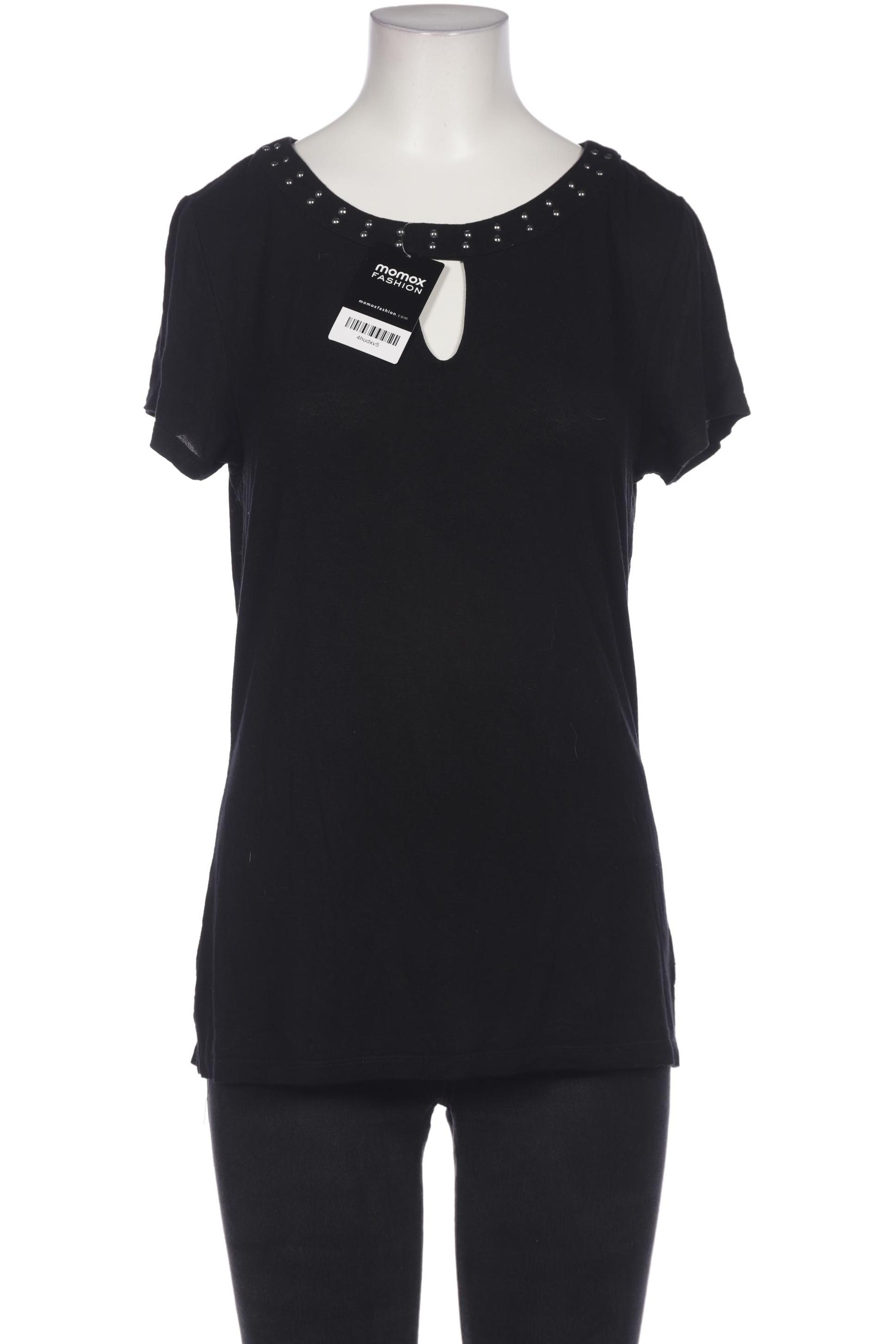 

Comma Damen T-Shirt, schwarz, Gr. 36
