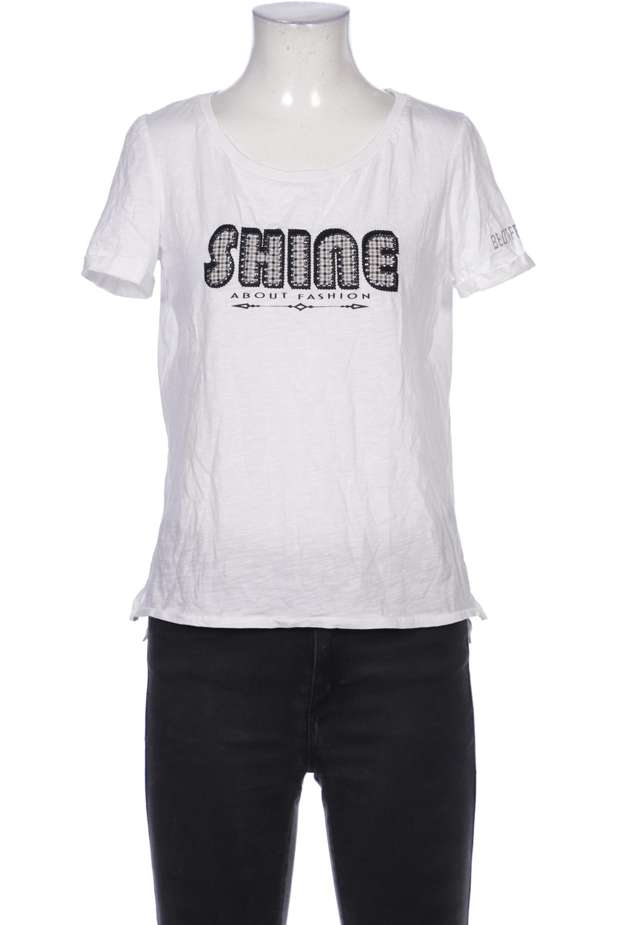 

Comma Damen T-Shirt, weiß, Gr. 36