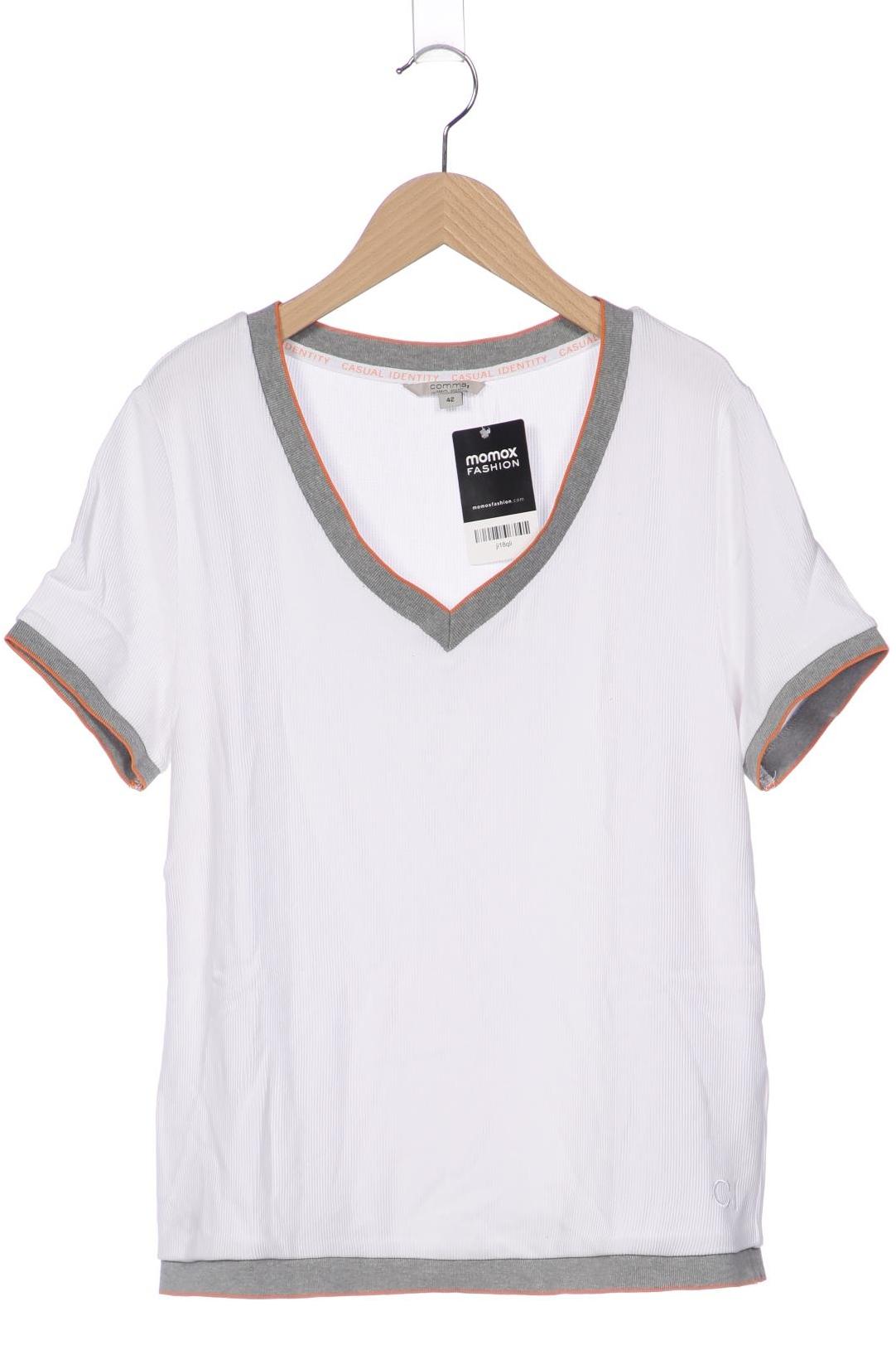 

Comma Damen T-Shirt, weiß, Gr. 42