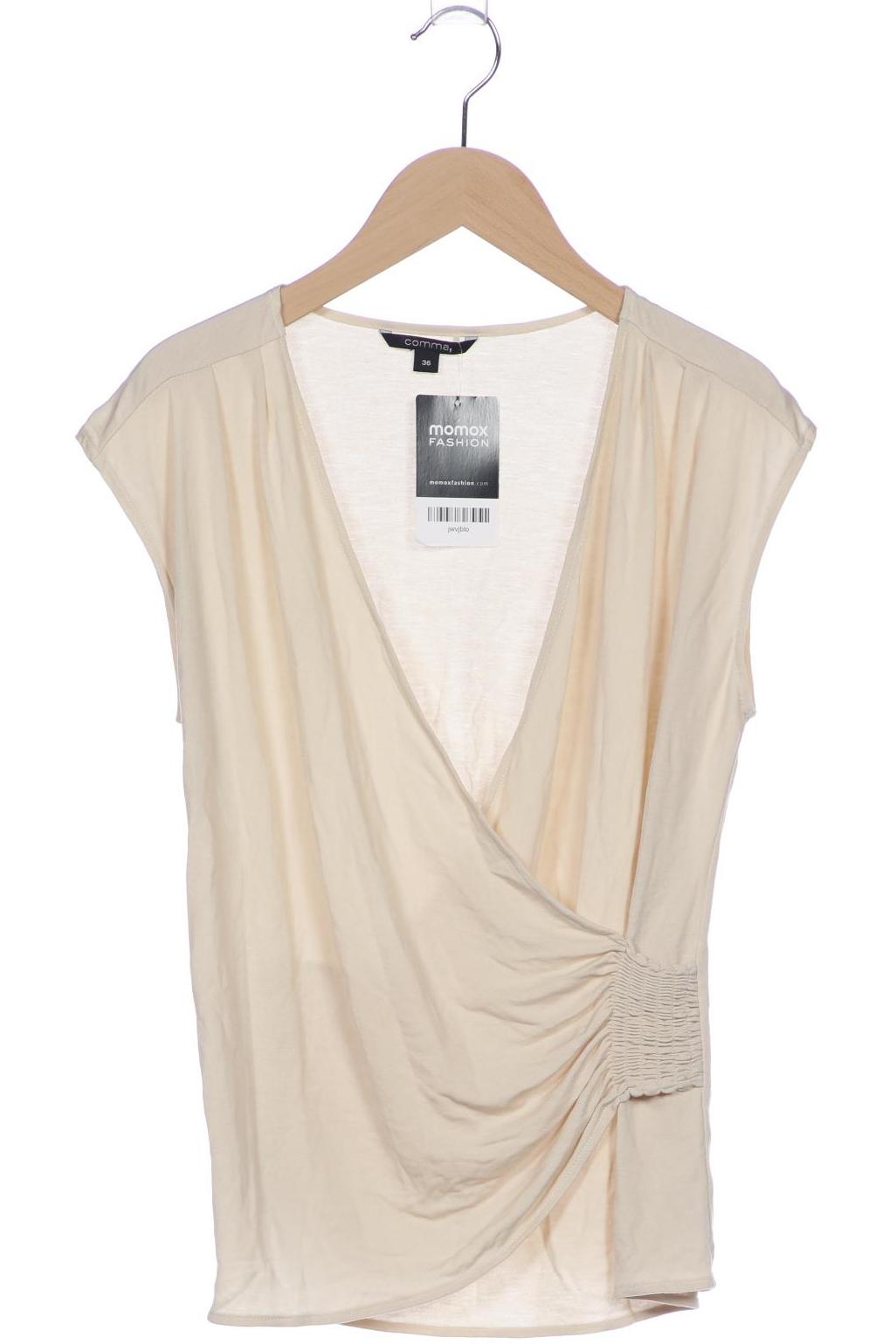 

Comma Damen T-Shirt, cremeweiß, Gr. 36