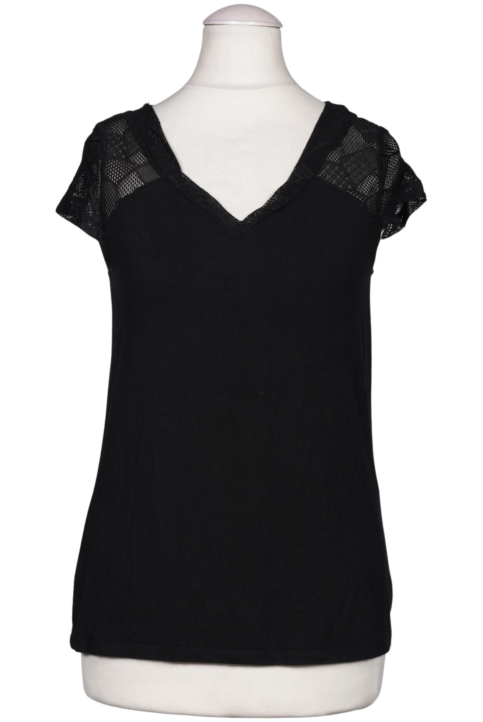 

Comma Damen T-Shirt, schwarz, Gr. 32