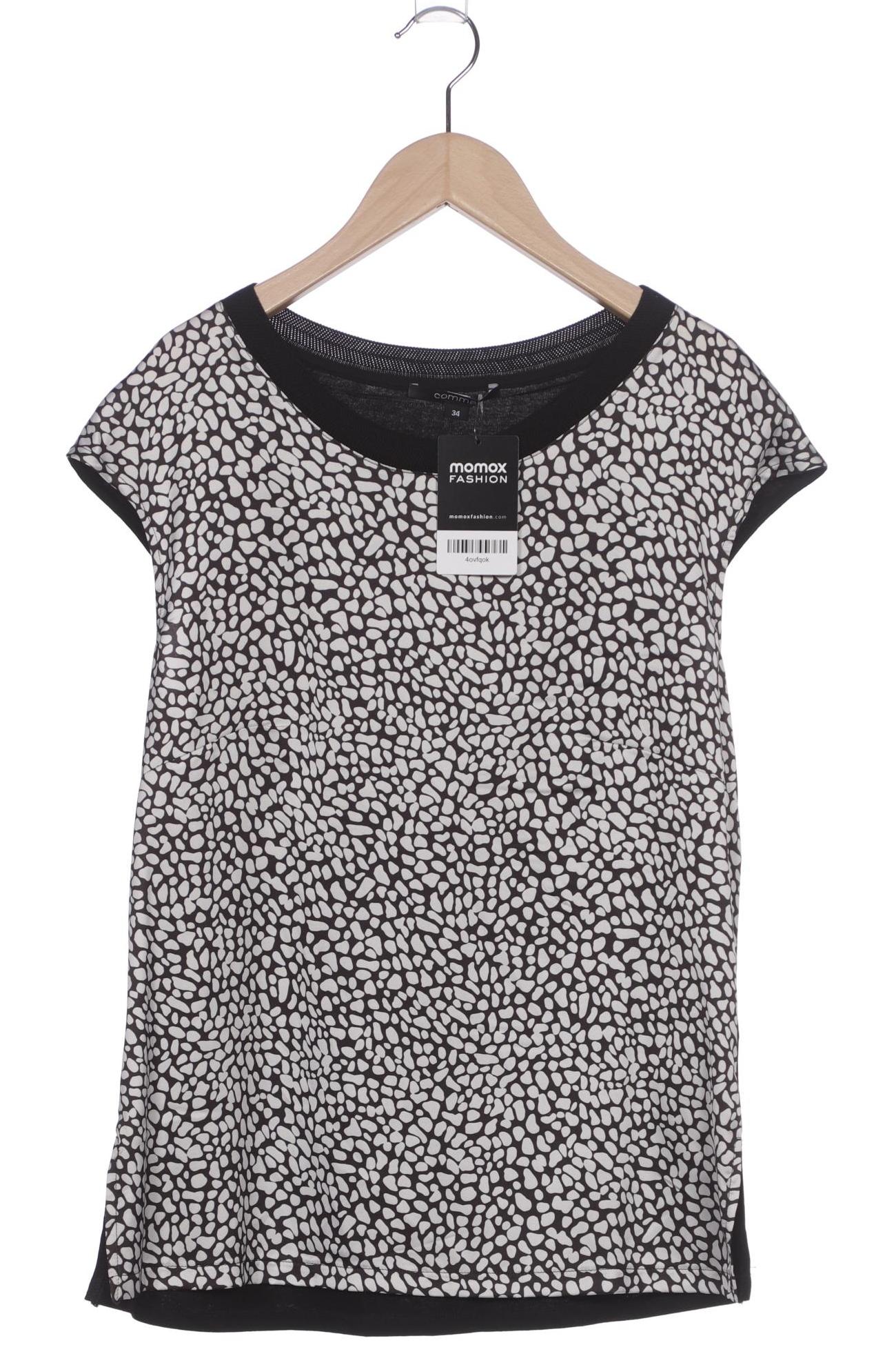 

Comma Damen T-Shirt, schwarz, Gr. 34