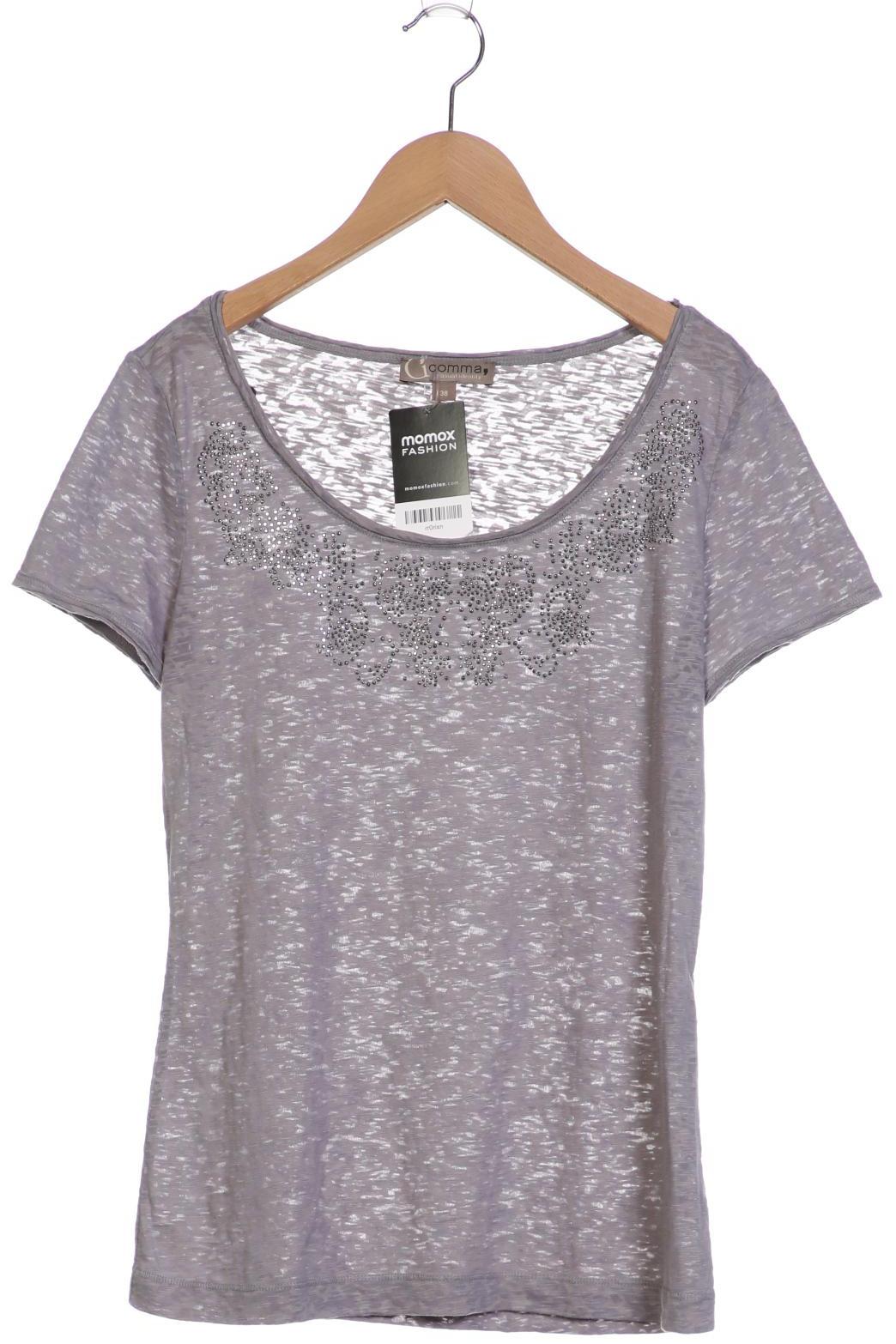 

Comma Damen T-Shirt, grau, Gr. 38