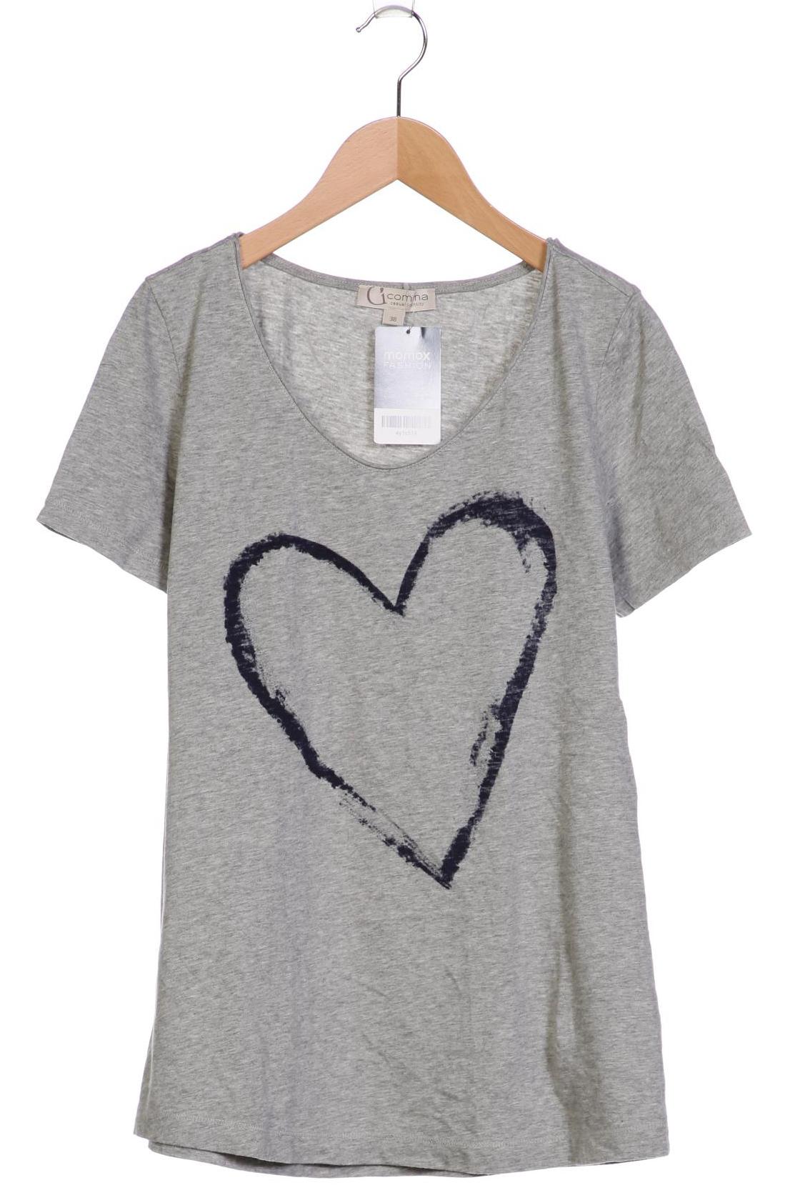 

Comma Damen T-Shirt, grau, Gr. 38