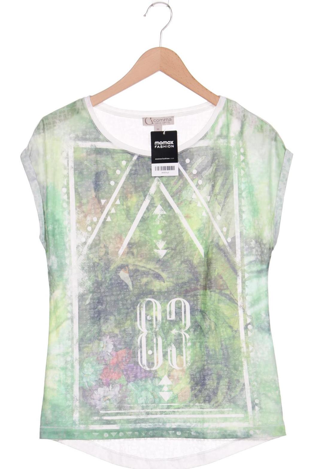 

Comma Damen T-Shirt, grün, Gr. 36