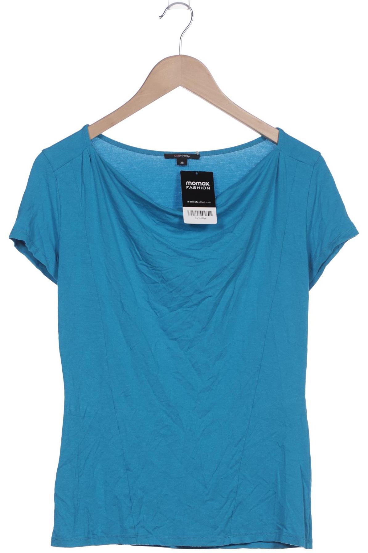 

Comma Damen T-Shirt, blau, Gr. 36
