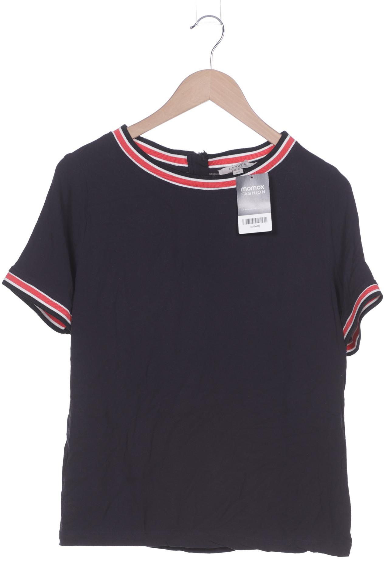 

Comma Damen T-Shirt, marineblau, Gr. 40