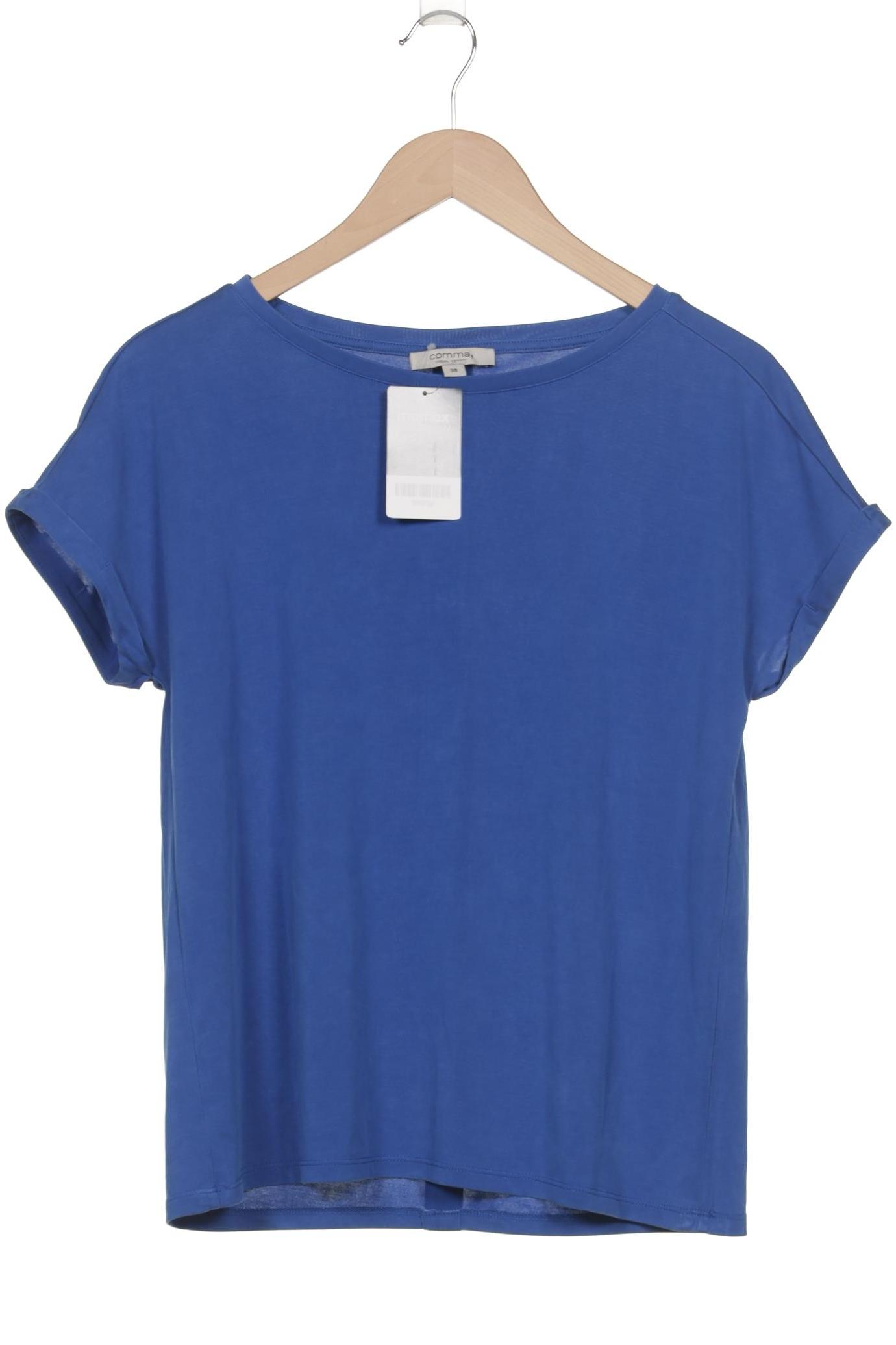 

Comma Damen T-Shirt, blau, Gr. 38