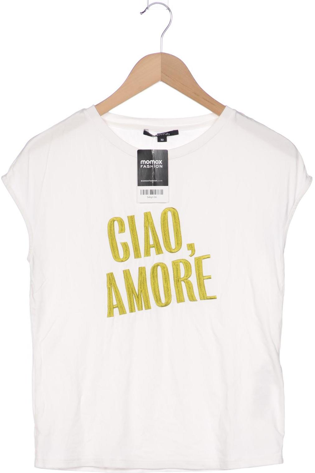 

Comma Damen T-Shirt, weiß, Gr. 32