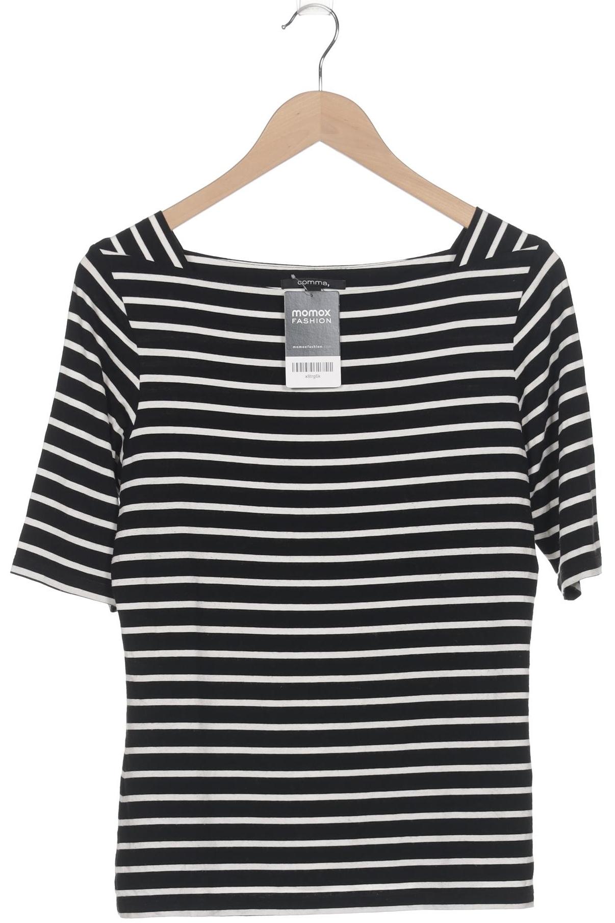

Comma Damen T-Shirt, schwarz, Gr. 40